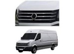 Накладки на решетку радиатора 6 шт.  Крафтер VW CRAFTER ( 2011-2018) Турция нержавейка. Толщина металла 1мм!! купить в Минске